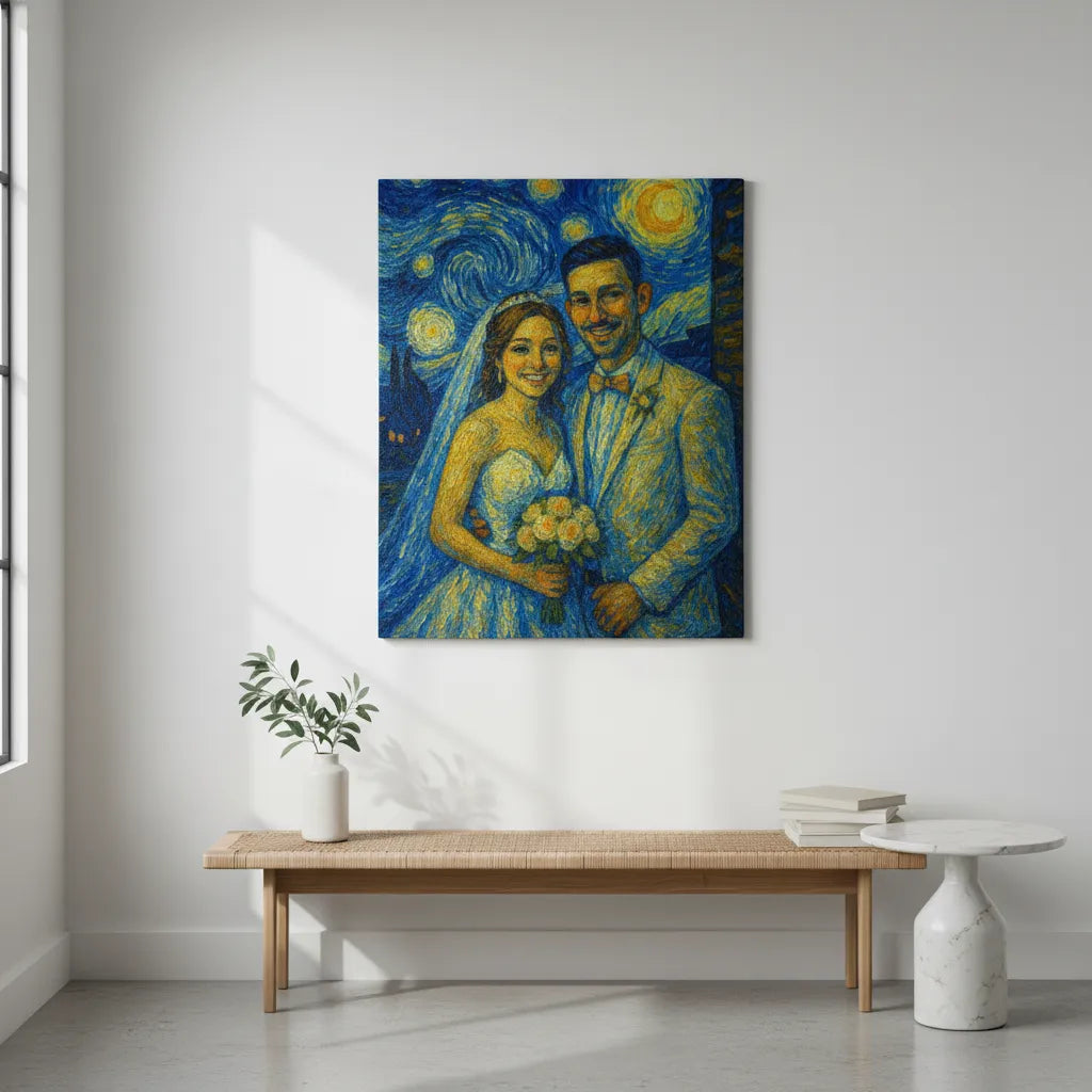 Van Gogh-style Gallery Wrapped Canvas - Personal Photo