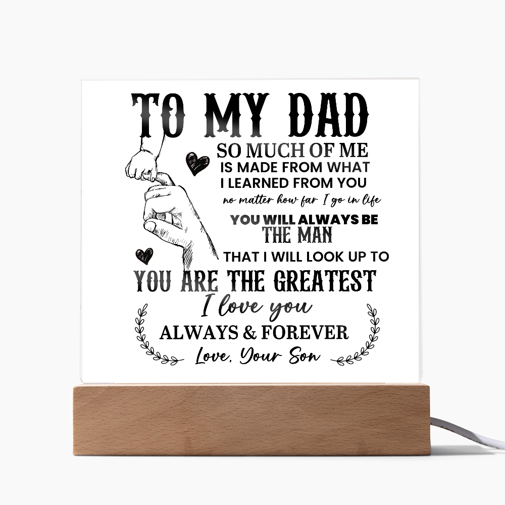 To My Dad Acrylic