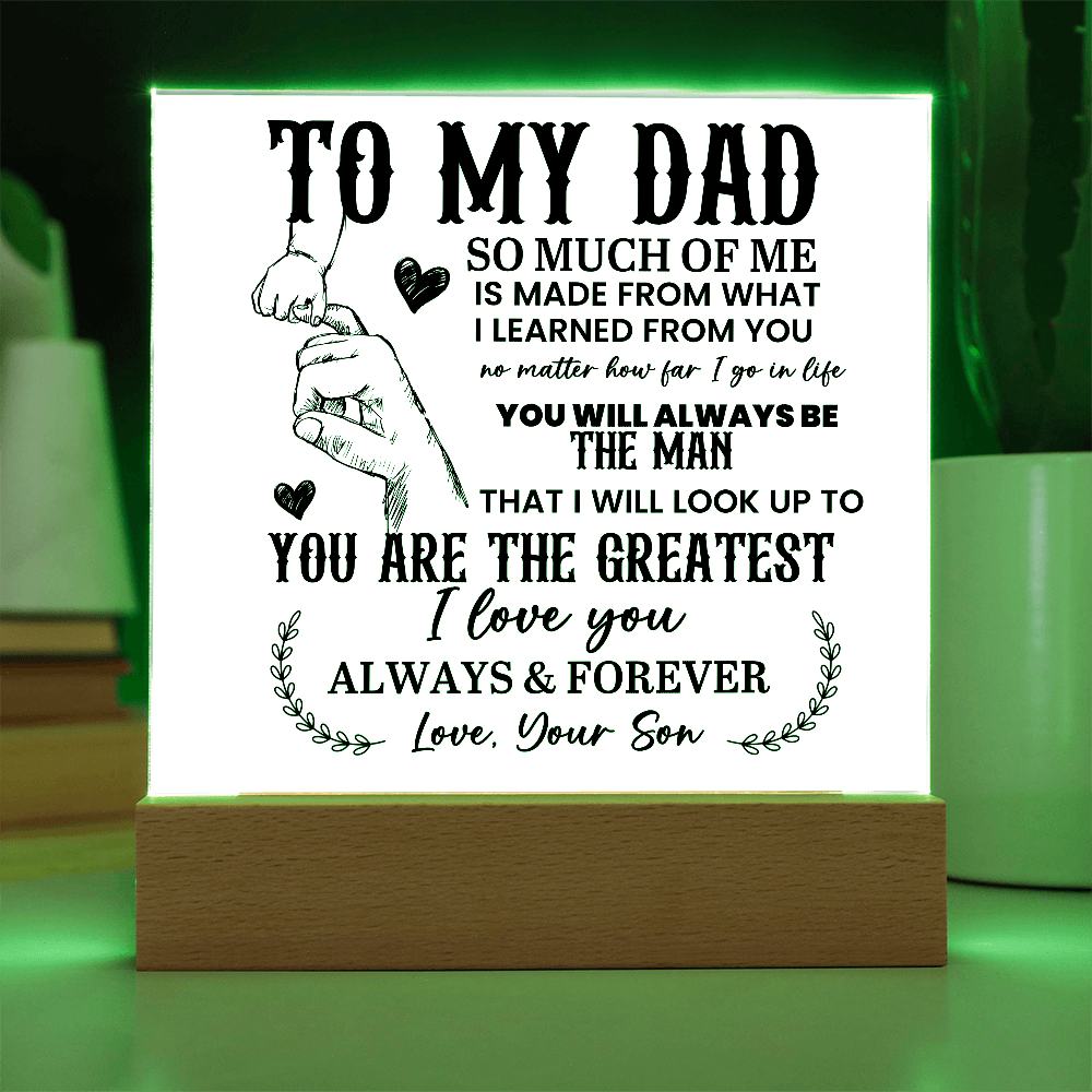 To My Dad Acrylic