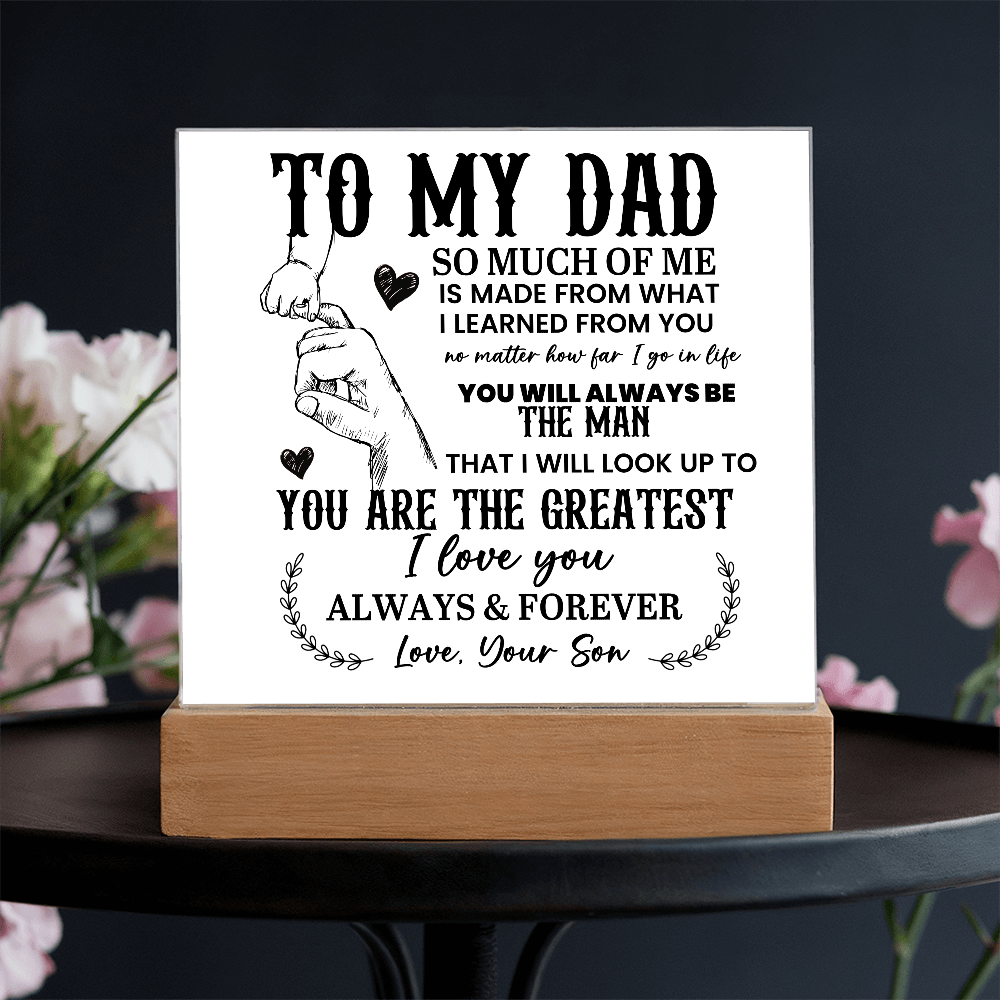 To My Dad Acrylic