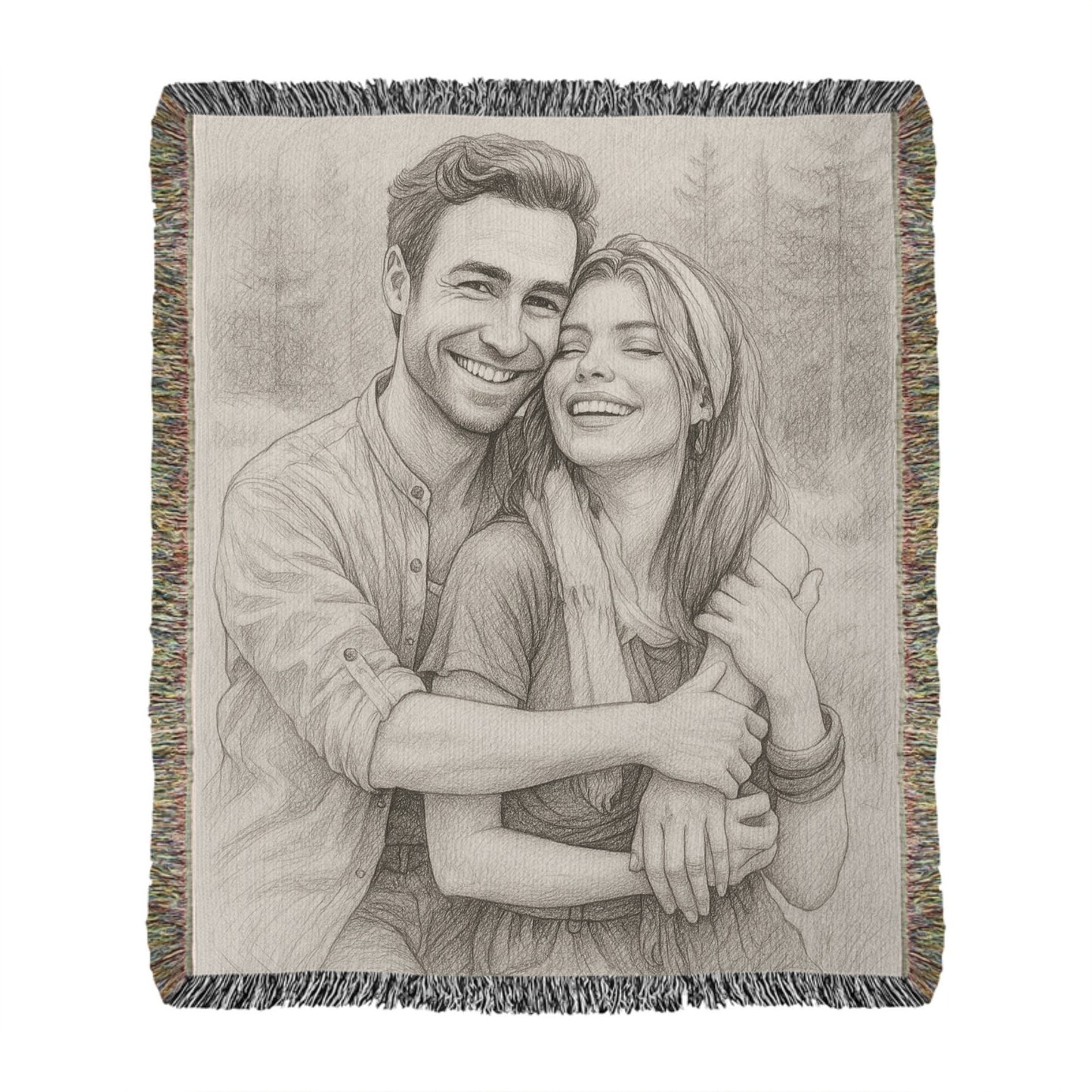 Heirloom Artwork Woven Blanket (Portrait)