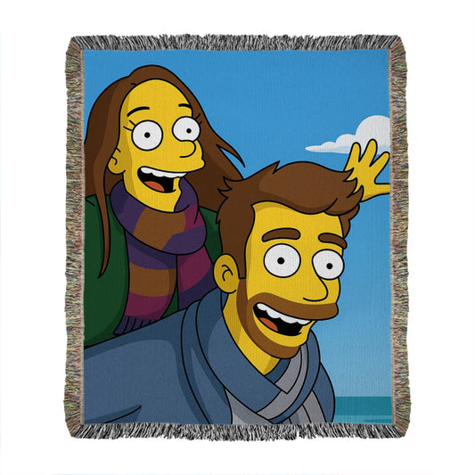 Cartoonize Your Photos - Heirloom Woven Blanket