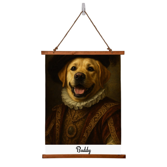 Turn Your Pets Photo Into A - Wood Framed Tapestry