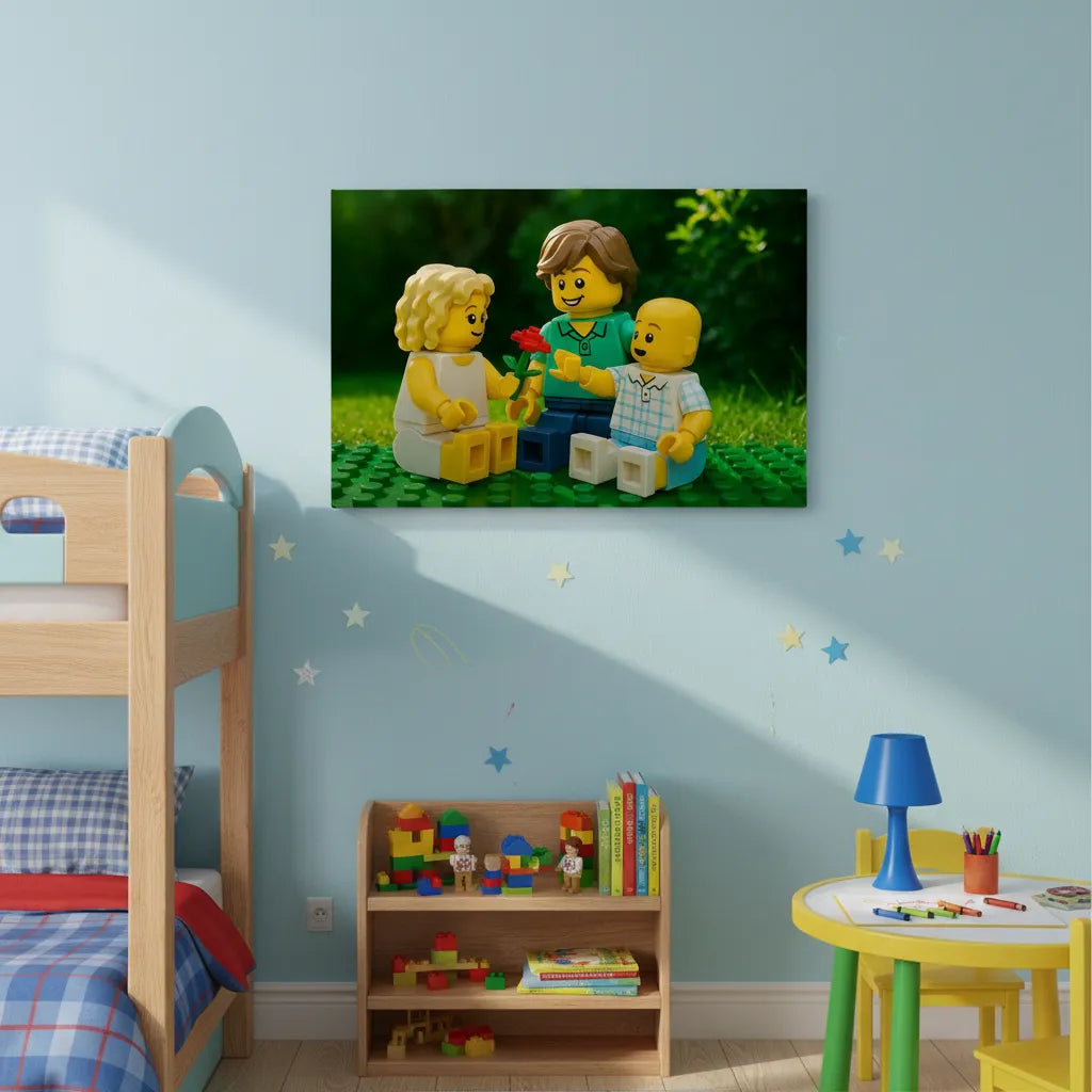 Turn Your Photos Brick By Brick -  Wrapped Canvas