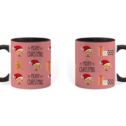 Merry Christmas Color Mug - Face Cutout