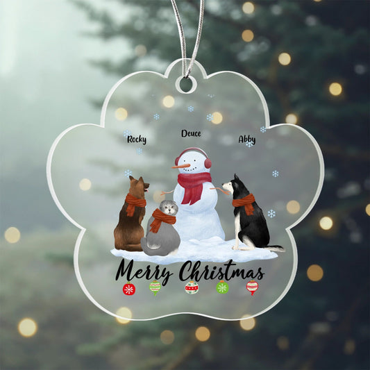 Christmas Paw Ornament