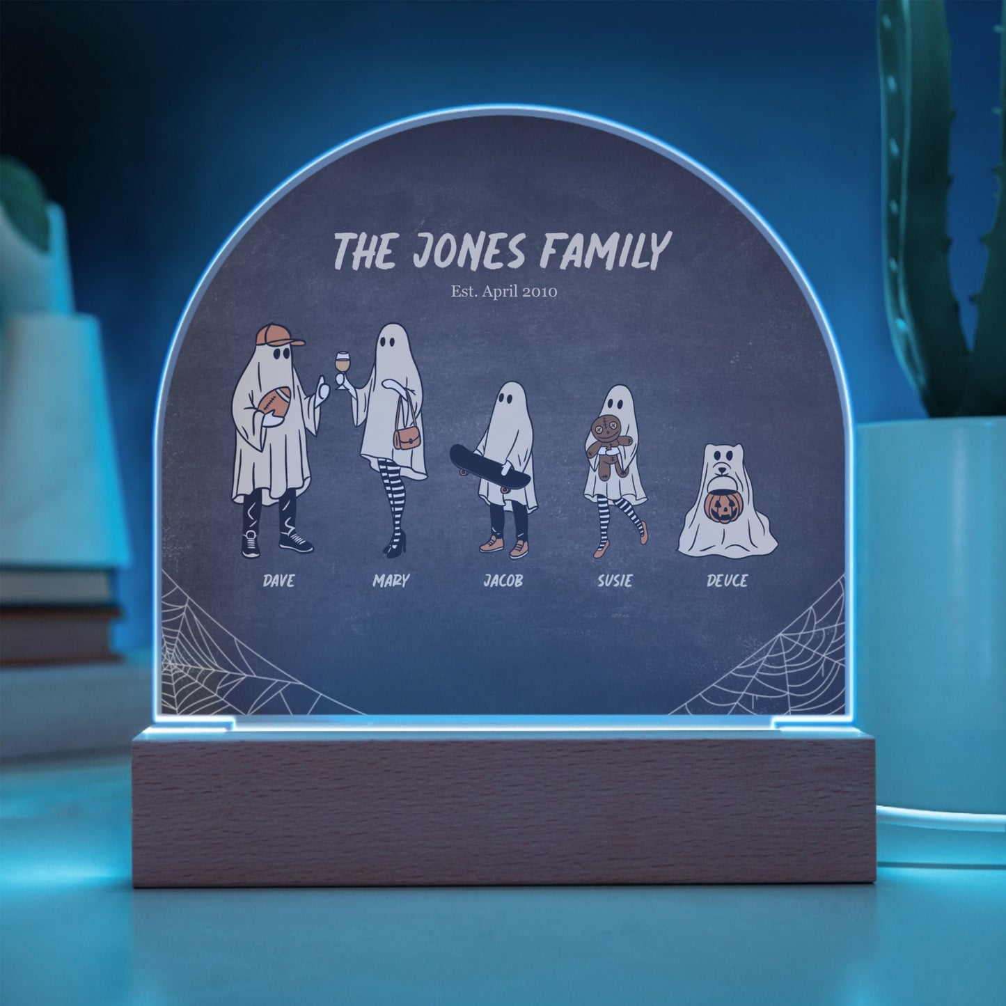 Halloween Ghosts Personalized Acrylic Dome Plaque