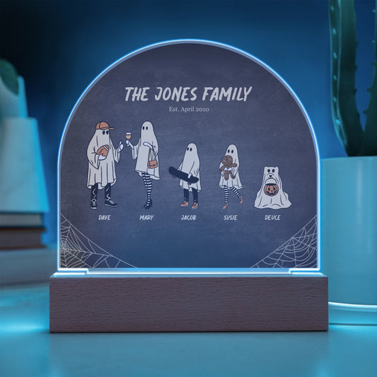Halloween Ghosts Personalized Acrylic Dome Plaque