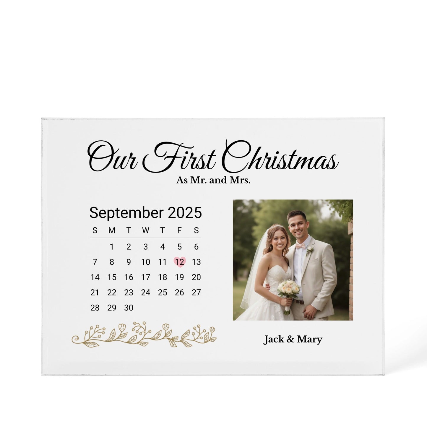Our First Christmas - Acrylic Block