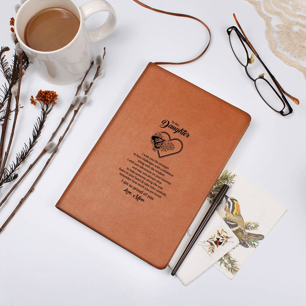 AISBUGUR To My Daughter Gift From Mom Leather Writing Journal With Inspirational Quotes Gift For Daughter Birthday - View #2