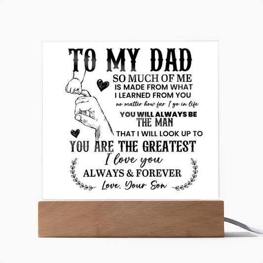 To My Dad Acrylic