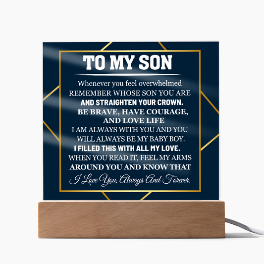 To My Son Acrylic
