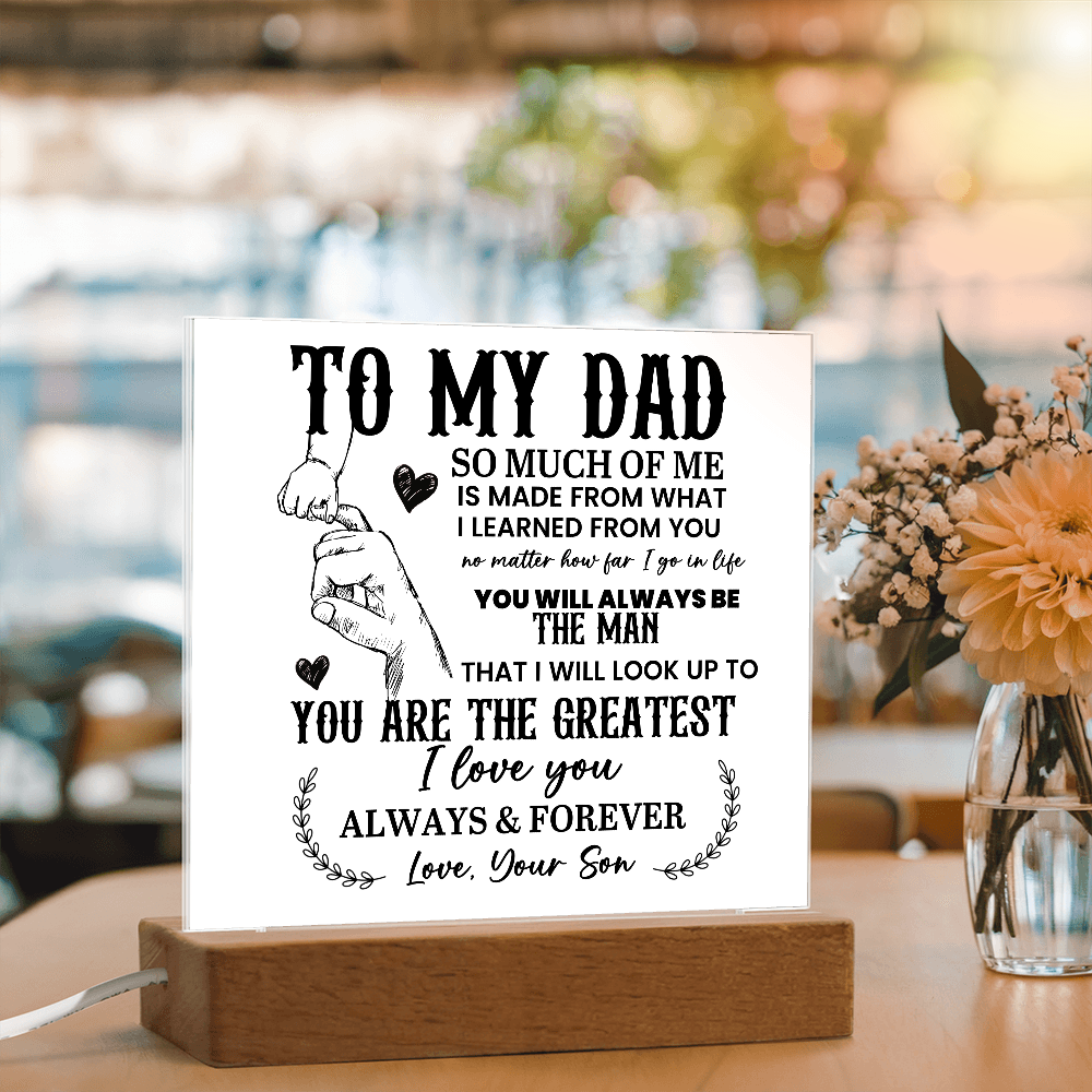 To My Dad Acrylic