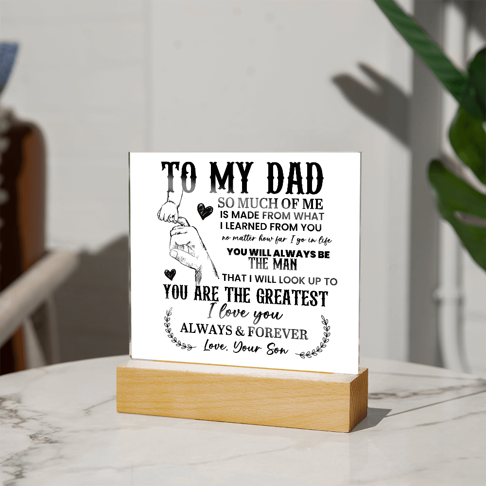 To My Dad Acrylic