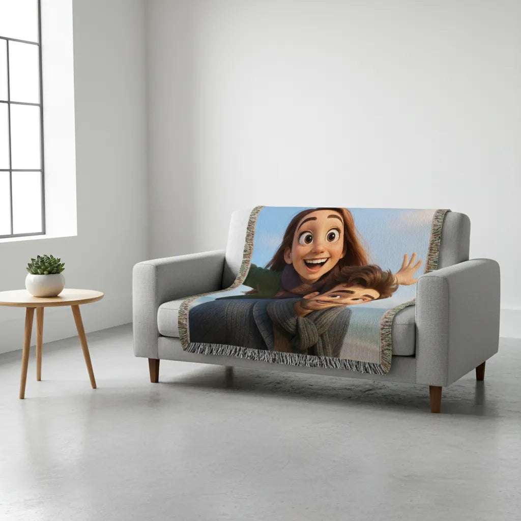 Turn Your Photos Into Animated Heirloom Woven Blanket