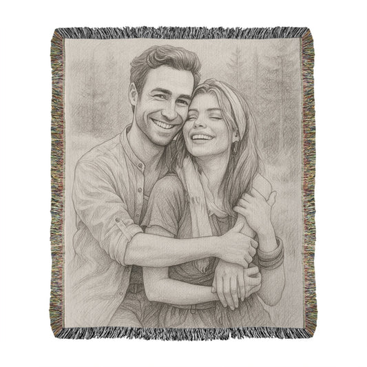 Heirloom Artwork Woven Blanket (Portrait)