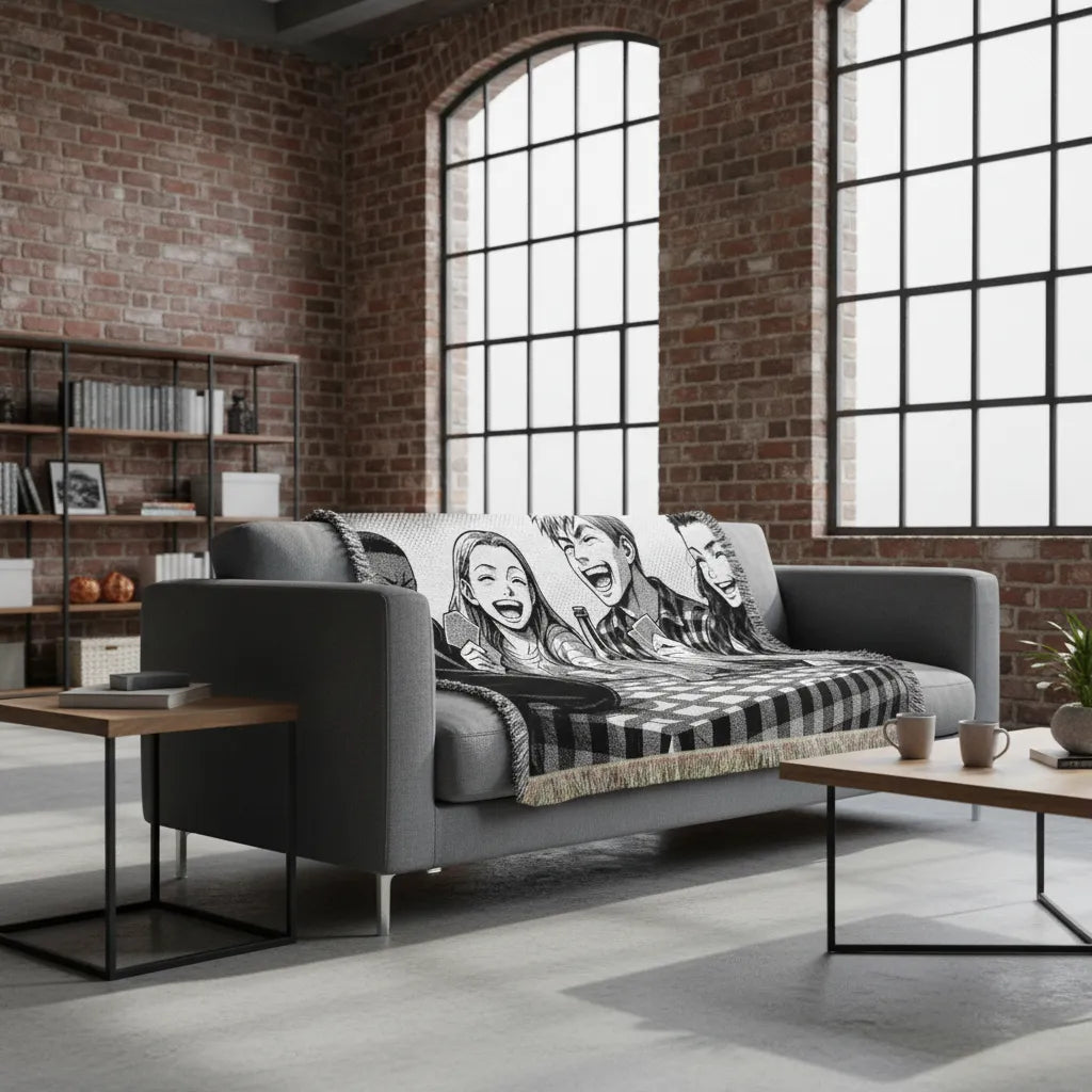 Turn Your Photo Into Anime - Heirloom Woven Blanket